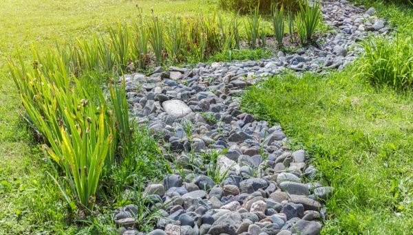 River Rock Garden Installation in Taylor